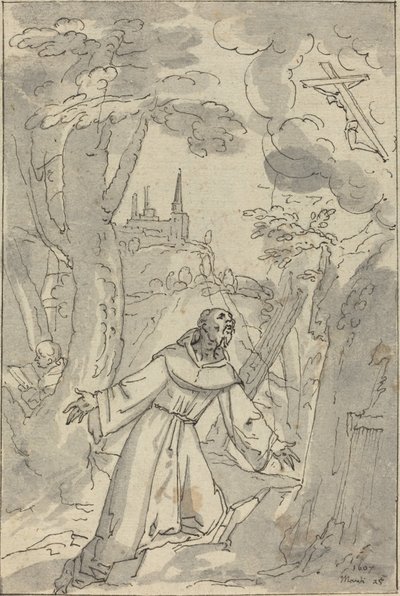 Stigmatizace svatého Františka od Johann Matthias Kager