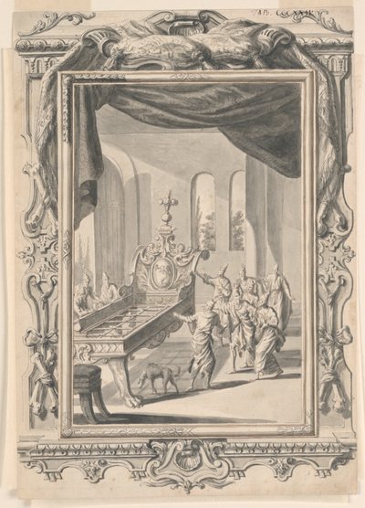 Studie pro Železné lože krále Oga, deska 324, Physica Sacra od Johann Melchior Füssli