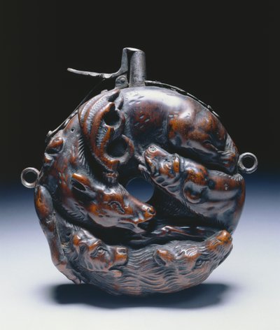 Prášková baňka, cca 1680 od Johann Michael Maucher