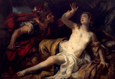 Tarquin a Lukrécie od Johann Michael Rottmayr