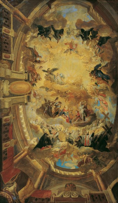 Oslavování Ježíšova jména od Johann Michael Rottmayr