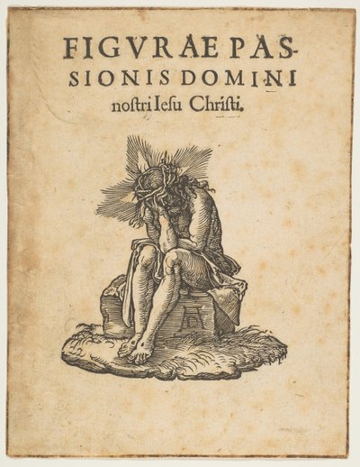 The Man of Sorrows Seating, titulní strana The Small Passion copy.n.d. od Johann Mommard