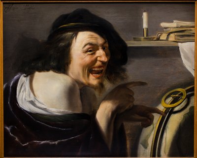 Demokritos, asi 1620 (olej na dřevě) od Johann Moreelse