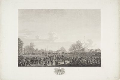 Příjezd krále Viléma I. do Bruselu, 1815 Dvanáct desek z příjezdu a inaugurace Viléma I. v Bruselu a bitev u Quatre-Bras a Waterloo v roce 1815 (název série) od Johann Nepomuk Gibèle