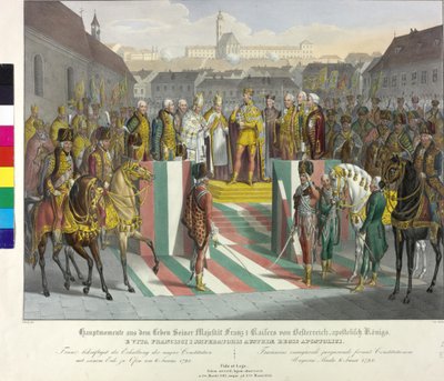 Korunovace v kamnech 1792 od Johann Nepomuk Hoechle