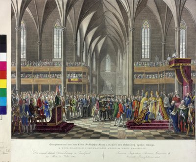 Císařská korunovace 1792 od Johann Nepomuk Hoechle