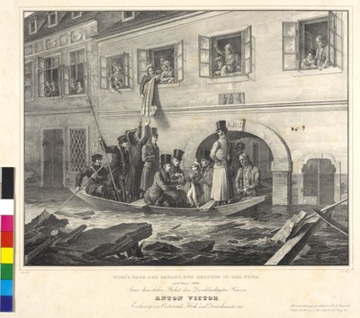 O vídeňském dni nebezpečí a záchraně v Noth 2. března 1830 od Johann Nepomuk Hoechle