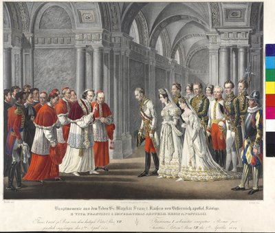 Recepce u papeže 1819 od Johann Nepomuk Hoechle