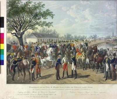 Přijetí spojeneckého panovníka ve Vídni 1814 od Johann Nepomuk Hoechle