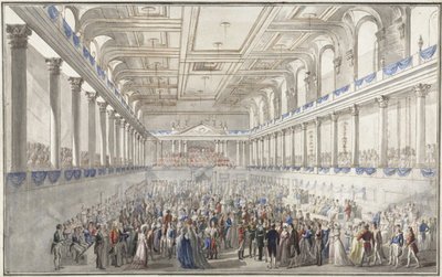 Redoute paré během vídeňského kongresu 9. října 1814, c. 1815 od Johann Nepomuk Hoechle
