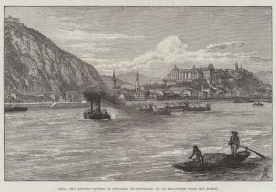 Buda, starověké hlavní město Maďarska, dvousté výročí jeho znovuzískání Turky od Johann Nepomuk Schonberg