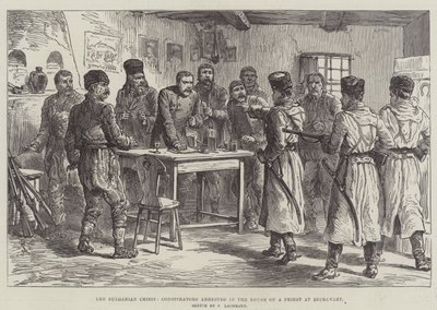 Bulharská krize, Spiklenci zatčeni v Domě kněze v Beckovastu od Johann Nepomuk Schonberg