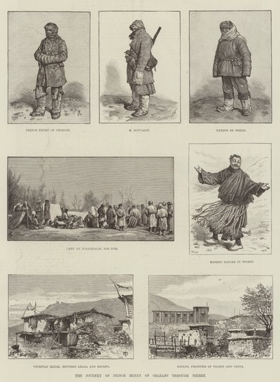 Cesta prince Jindřicha Orleánského po Tibetu od Johann Nepomuk Schonberg