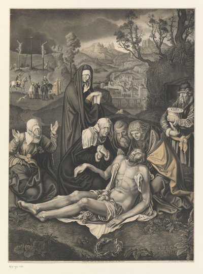 Oplakávání Krista Díla ze sbírky bratří Boisserée (název série) Galerie des Frères Boisserée (název série) od Johann Nepomuk Strixner