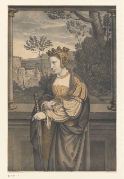 Svatá Kateřina Díla ze sbírky bratří Boisserée (název série) Galerie des Frères Boisserée (název série) od Johann Nepomuk Strixner
