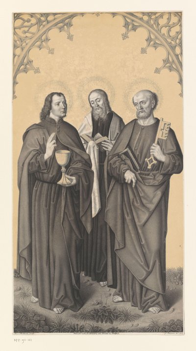 Svatý Jan, Matouš a Petr Díla ze sbírky bratří Boisserée (název série) Galerie des Frères Boisserée (název série) od Johann Nepomuk Strixner