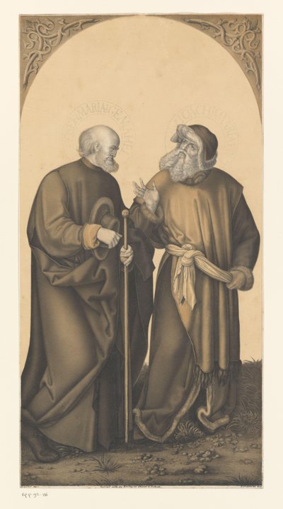 Svatý Josef a Joachim Díla ze sbírky bratří Boisserée (název série) Galerie des Frères Boisserée (název série) od Johann Nepomuk Strixner