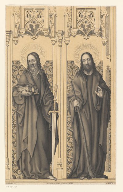 Svatý Matouš a Jakub Díla ze sbírky bratří Boisserée (název série) Galerie des Frères Boisserée (název série) od Johann Nepomuk Strixner