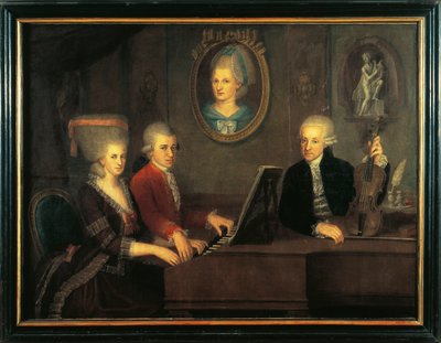 Rakousko, Salzburg, Mozartova rodina od Johann Nepomuk della Croce