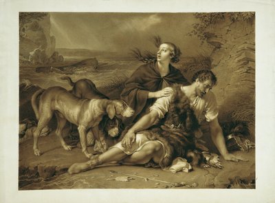 Arindal a Daura od Johann Peter Krafft