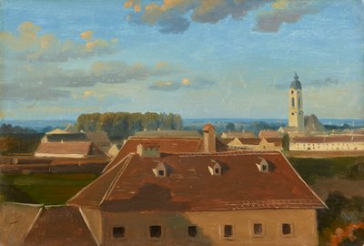 Pohled přes Schanzel na Augarten od Johann Peter Krafft