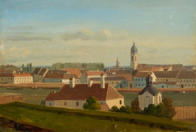 Pohled přes Dunajský kanál do Leopoldstadtu od Johann Peter Krafft