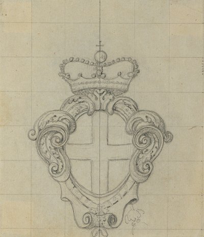 Fontána v broskvové zahradě Horního Belvederu: detail od Johann Peter Krafft