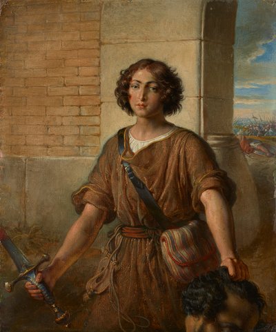 David s hlavou Goliáše od Johann Peter Krafft