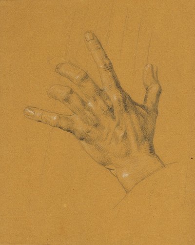 Ruční studie pro "Ossian a Malvina" od Johann Peter Krafft