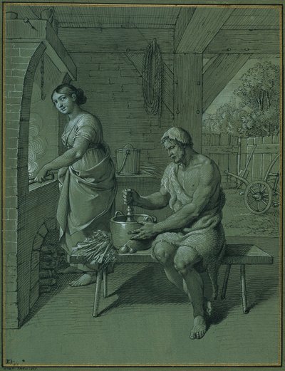 Herkules a Omphale od Johann Peter Krafft