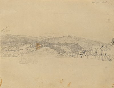 krajina poblíž Badenu od Johann Peter Krafft