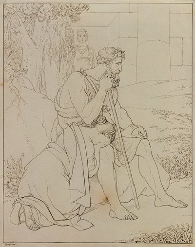 Oidipus a Antigona od Johann Peter Krafft