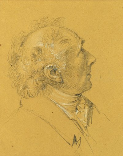 Portrétní studie k "Odchodu císařského páru po těžké nemoci císaře Františka I." od Johann Peter Krafft