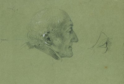 Portrétní studie k „Návratu muže Landwehru domů“ (1820) od Johann Peter Krafft