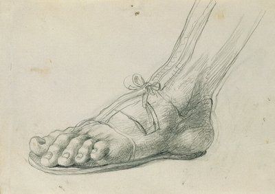 Studie sandálů pro "Rüdiger a Angelika" od Johann Peter Krafft