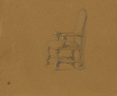 Studie křesla od Johann Peter Krafft
