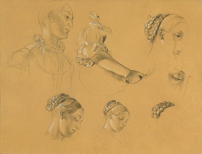 Studie na "Hermann a Dorothea na vinici" od Johann Peter Krafft