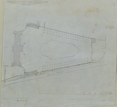 Studie pro Horní Belvedere od Johann Peter Krafft
