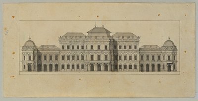Studie pro Horní Belvedere od Johann Peter Krafft
