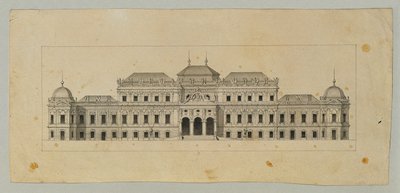 Studie pro Horní Belvedere od Johann Peter Krafft