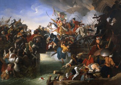 Obrana Szigetu proti Turkům Nicholas Zrinsky, 1825. od Johann Peter Krafft