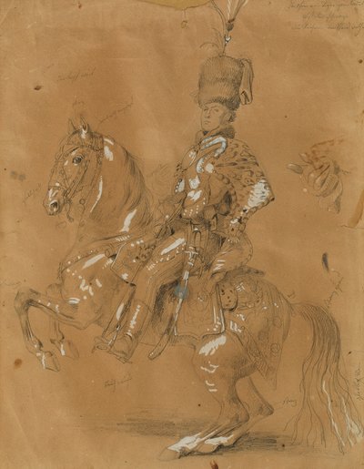 Theodor Aron de Bistra na koni od Johann Peter Krafft