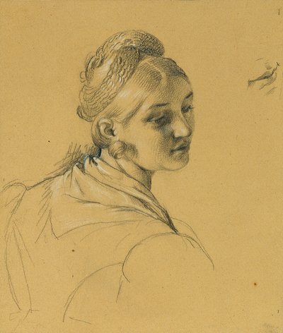 Studie pro ženy na téma „Vstup po míru v Paříži“ od Johann Peter Krafft