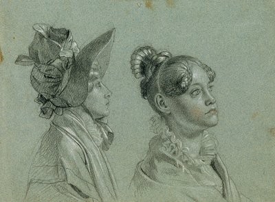 Dvě ženské studie k „Návratu císaře Františka z Pressburgu“ od Johann Peter Krafft