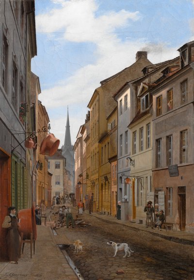 Parochialstrasse v Berlíně, 1831. od Johann Philipp Eduard Gartner