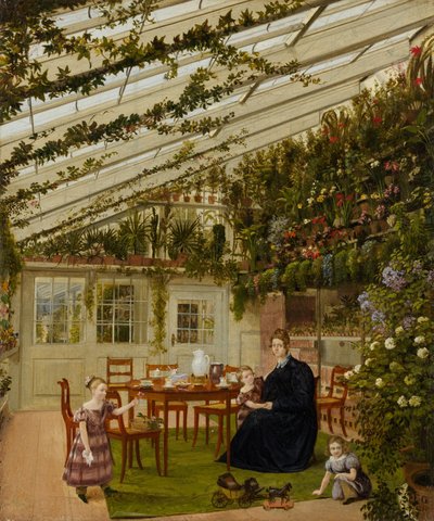 Rodina pana Westfala na konzervatoři, 1836 od Johann Philipp Eduard Gartner