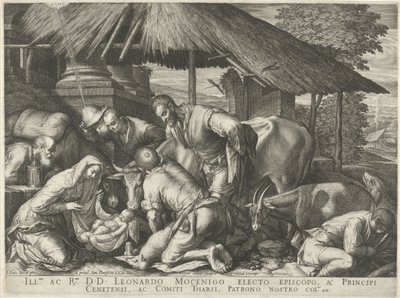 Klanění pastýřů se spícím pastýřským chlapcem od Johann Sadeler (I)