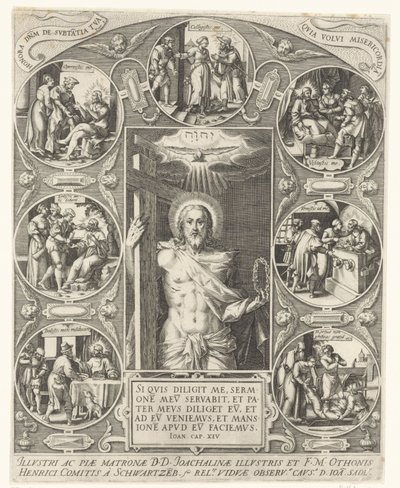 Kristus a skutky milosrdenství od Johann Sadeler (I)