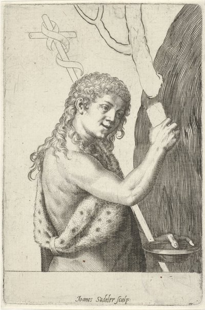 Jana Křtitele v dětství od Johann Sadeler (I)