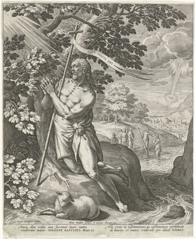 Jana Křtitele na poušti od Johann Sadeler (I)
